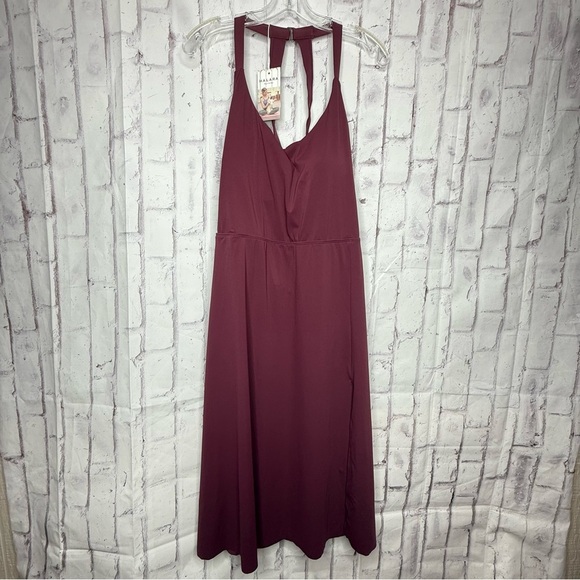 Halara Womens Play It My Way Athletic Dress Size 3x Burgundy Stretch Active - Picture 1 of 7
